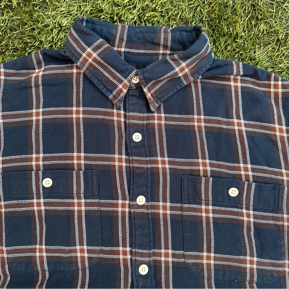 Bonobos Men’s Slim Fit Fireside Flannel Shirt 100% Cotton Cozy Plaid Shacket XL